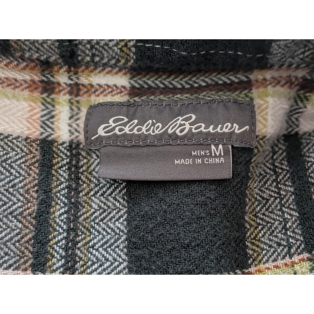 Eddie Bauer Men Plaid Flannel Button Down Shirt Long Sleeve Casual Outdoor M - Picture 7 of 8